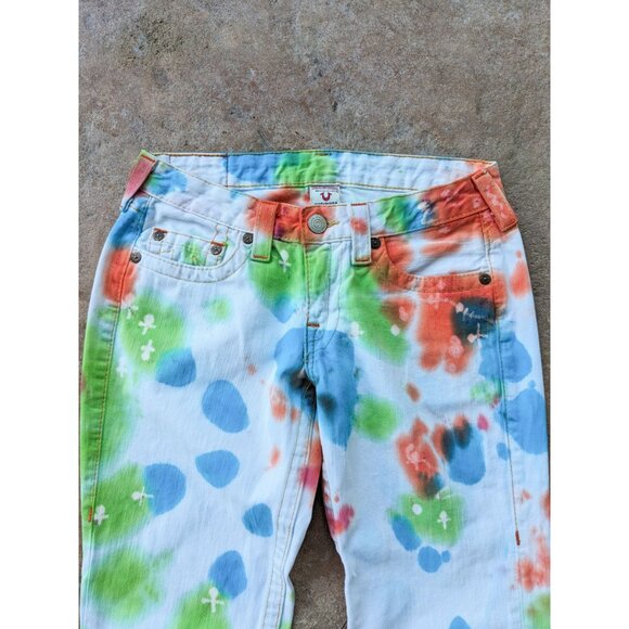 rare🔥 True Religion flare "Cocktail Butterfly" custom - Picture 3 of 13